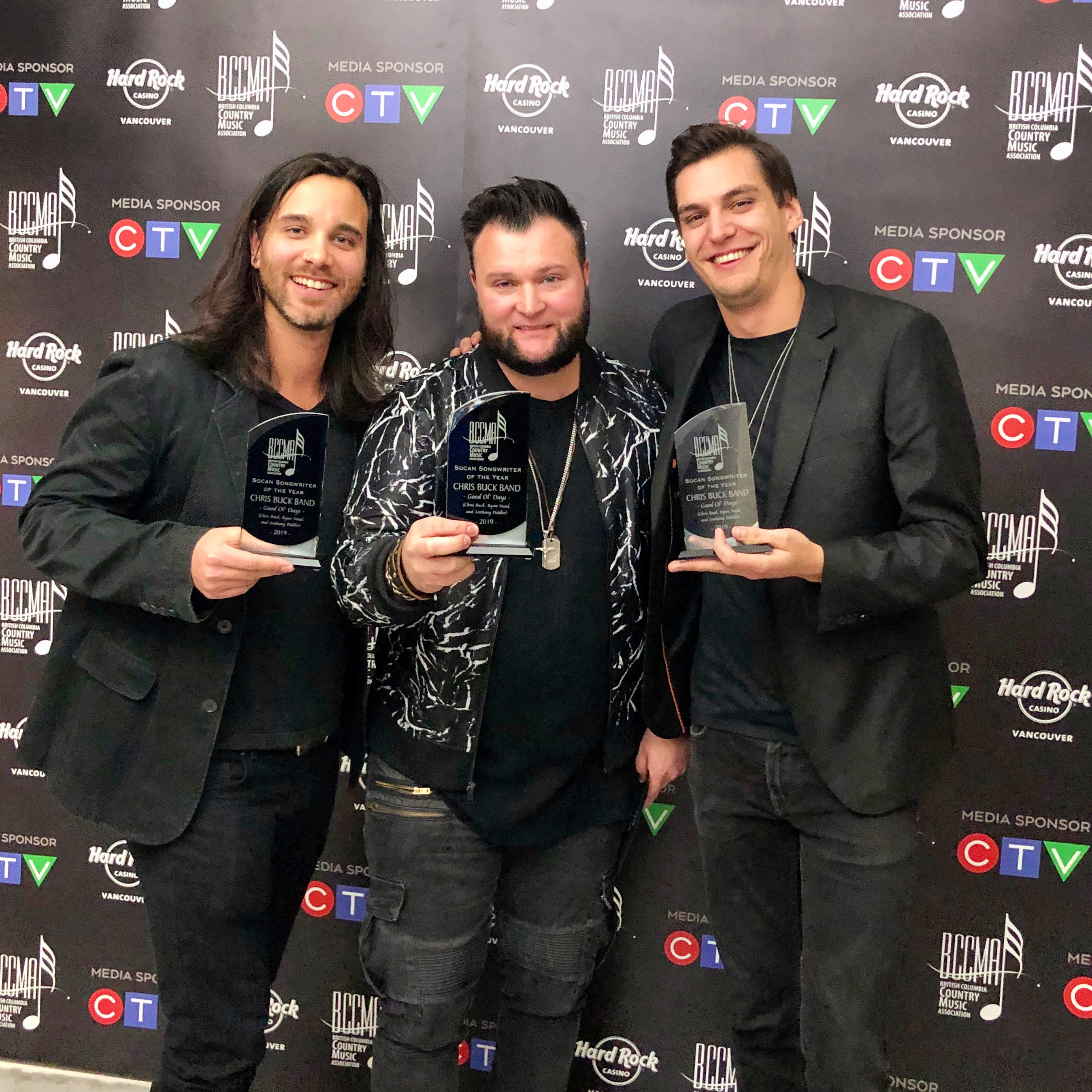 Chris Buck WINS 2019 BCCMA Songwriter of The Year